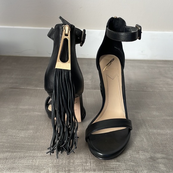 BRAND NEW Brian Atwood, black leather sandals SIZE 6 - Picture 3 of 3